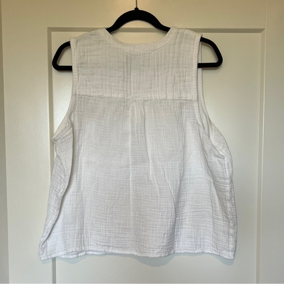 Women's Sonoma Goods For Life® Gauze Femme V-Neck Tank Top size XL white - Picture 4 of 4